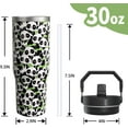 thumbnail image 2 of Bee Gifts 30 oz Tumbler with Top Handle and Flip Straw, Yellow Bee Happy Stainless Steel Insulated Water Bottle Cup, Animal Lover Birthday Gifts for Women Men (1 PC), 2 of 3