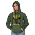 thumbnail image 4 of Hunting Season Miss You Deer Hunter Hoodie Sweatshirt Women Men Brisco Brands L, 4 of 6