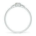 thumbnail image 2 of ANGARA Natural 0.43 Ct. Diamond Classic Ring in Sterling Silver for Women (Ring Size: 6), 2 of 10