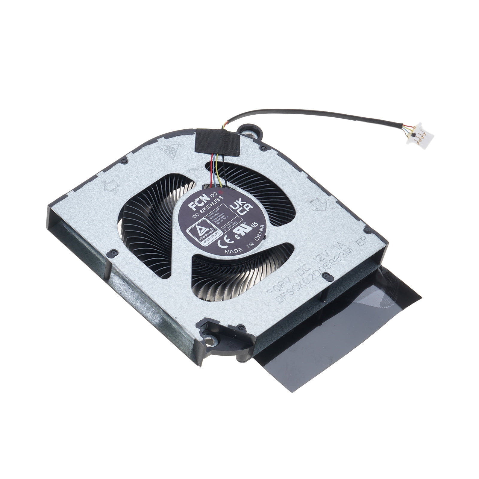 Zeiwohndc Laptop CPU GPU Radiator DC12V 1A 4wires Cooler for ACER nitro 5 N22C1 AN515-58