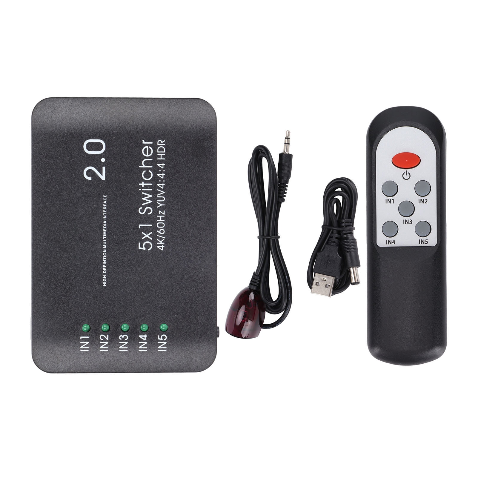 DEWIN HD Multimedia Interface Switch 5 Port 4K At 60Hz YUV 4:4:4