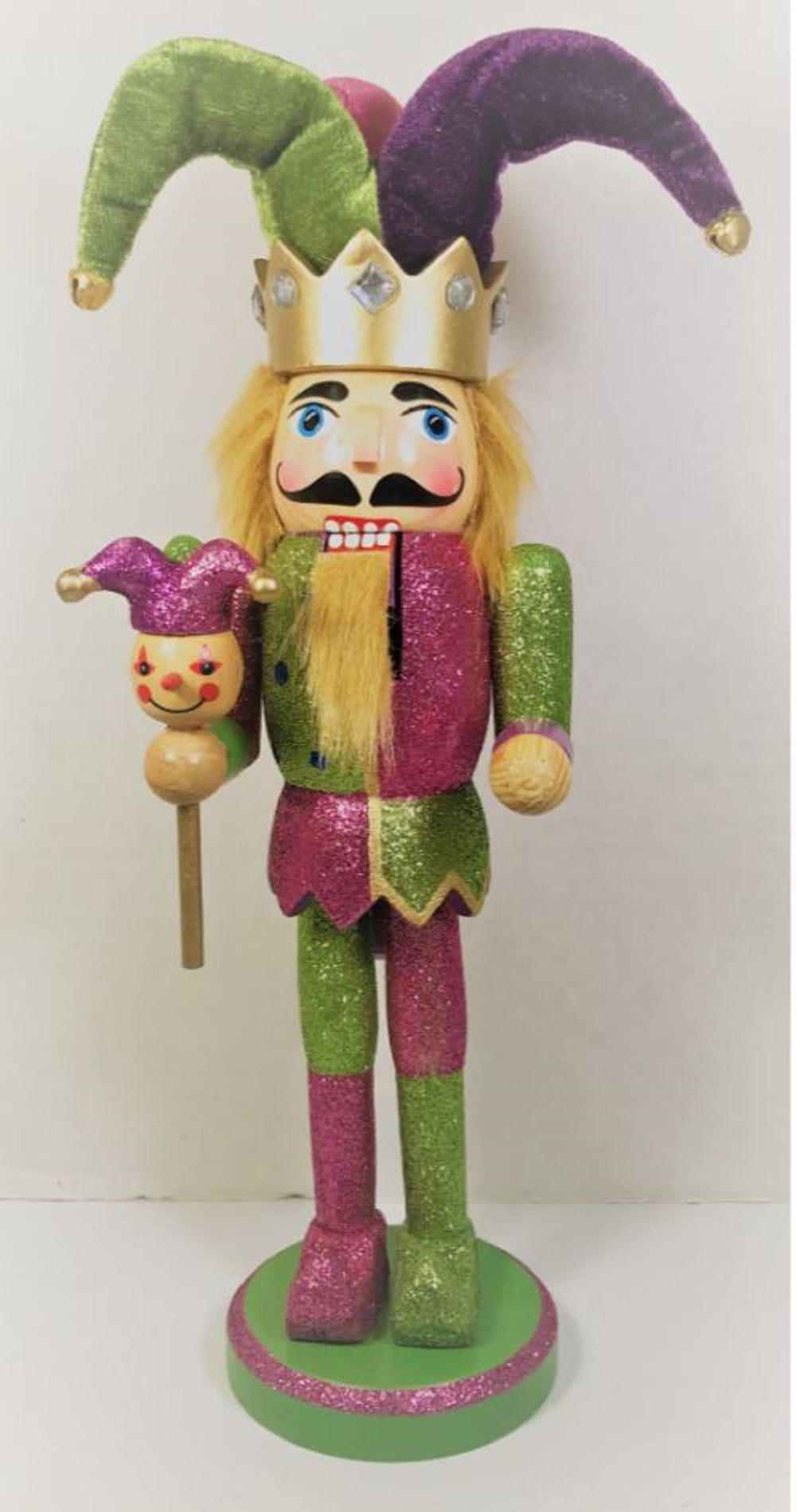 Santas Jester Nutcracker 12"