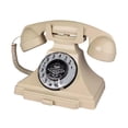 thumbnail image 1 of GUOOL Audio Guest Book Wedding Phone Desk Telephone Recorder for Wedding Home Desk beige, 1 of 9