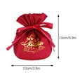thumbnail image 3 of XWSHYW Decoraciones Navideñas Paquete de Bolsa de Terciopelo Navideño, Caja de Dulces Navideña de Bolsillo, Bolsa de Tela Navideña, 3 of 5