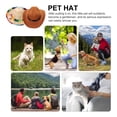 thumbnail image 3 of IDEANATEGRATE 2Ud Accesorios De Vestir Para Mascotas Sombreros Decorativos De Paja Para Eventos, 3 of 5