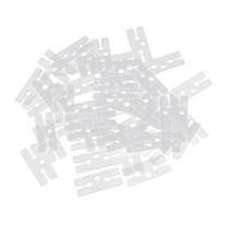 PBPBOX 250pcs Balloon Tie Clips White H Shape Clip for Sealing Balloons