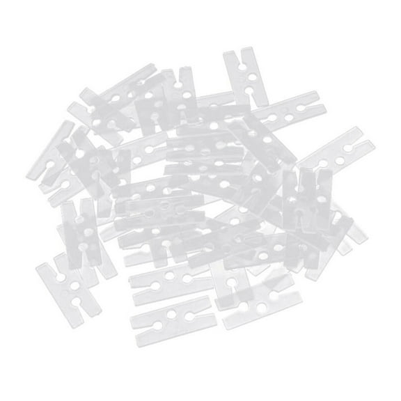 PBPBOX 250pcs Balloon Tie Clips White H Shape Clip for Sealing Balloons