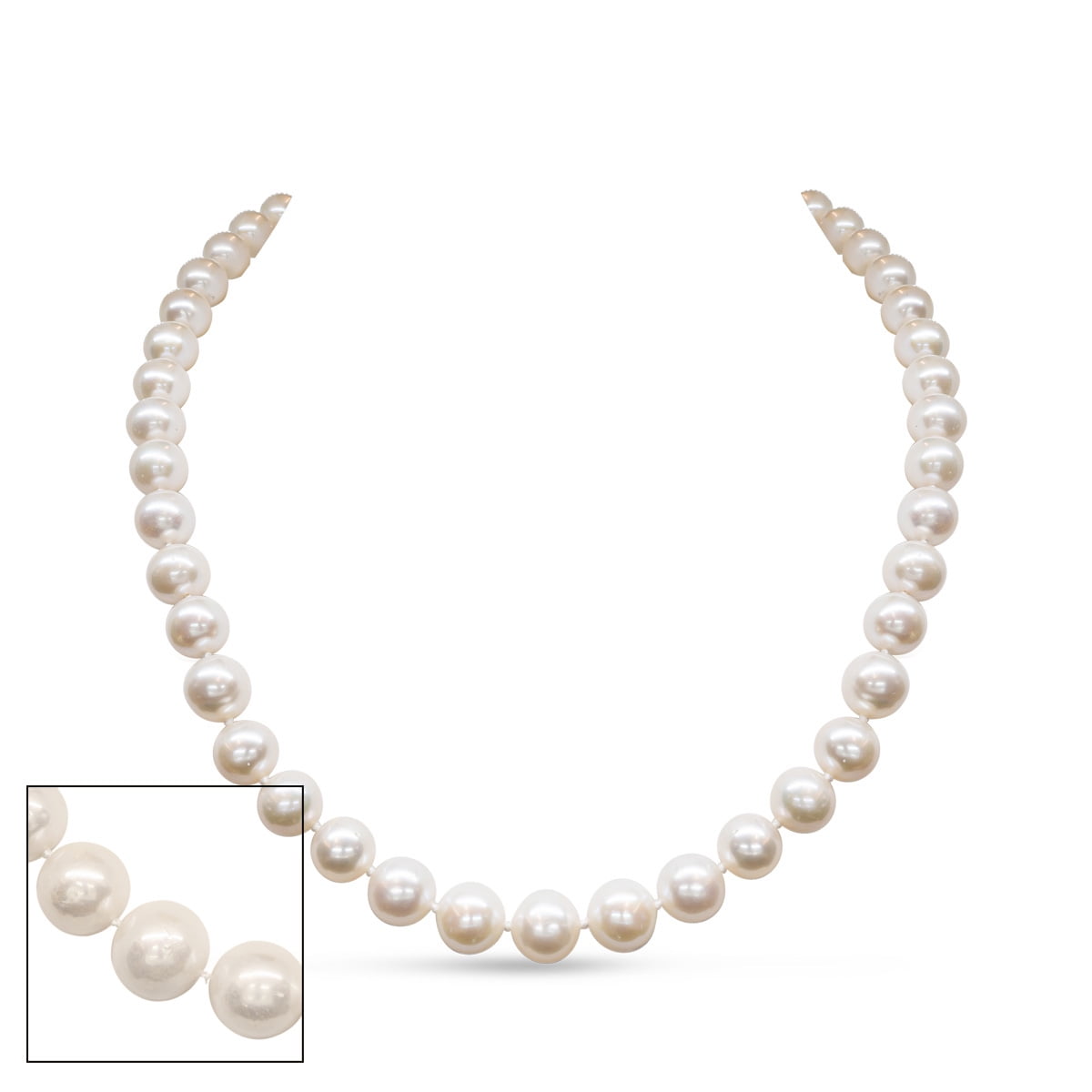 Quality 8mm Black Cultured Freshwater Pearl Necklace 18 JYX Pearl Double Strand Necklace AA 