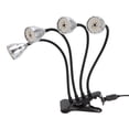 thumbnail image 4 of Luz LED de cultivo de aleación de aluminio de 4 cabezales, flexible, ajustable, USB, con clip para interior., 4 of 14