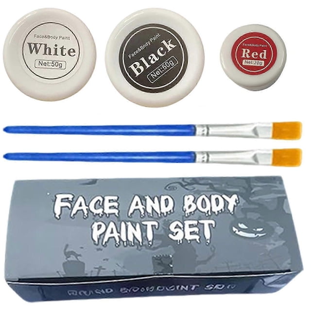 Kids Halloween Clown Makeup Kit, Hypoallergenic Face & Body Paint, Vibrant Colors for Parties, Birthdays & Costume Events