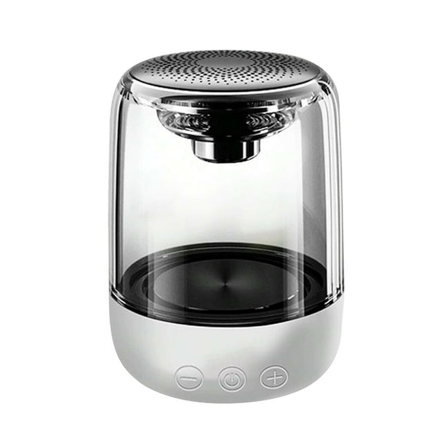 Altavoz Bluetooth 5.0 Altavoz estéreo LED inalámbrico para juegos de computadora Caja de sonido de columna de luz de 7 colores, blanco Methold EL001249-02B