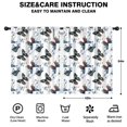 thumbnail image 2 of Blackout Kids Curtains,White Butterfly Blue Flower Pattern Childrens Insulated Curtains Set Of 2,Bedroom Essentials,Toddler Room Decor 42"x54", 2 of 5