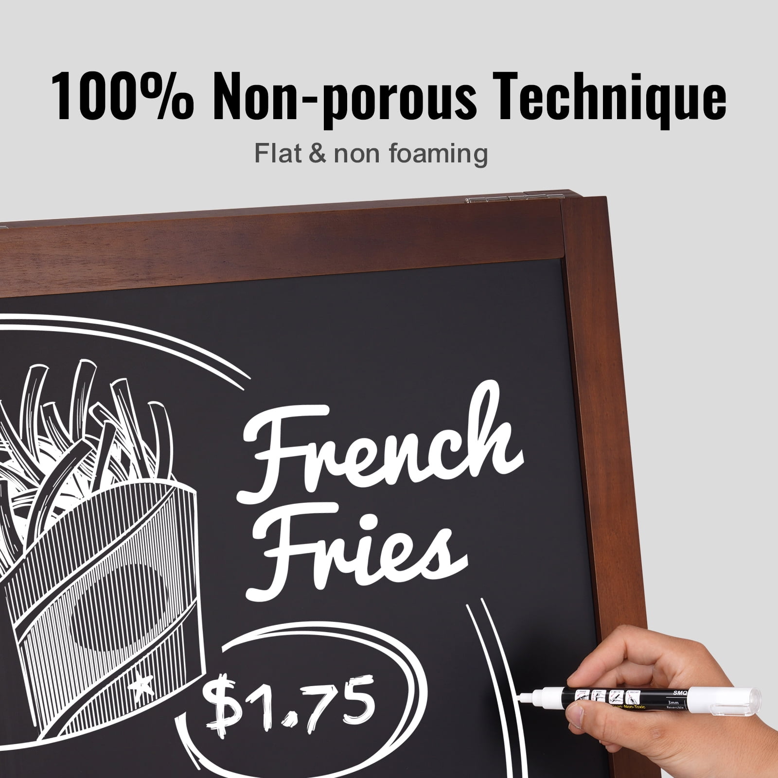 KFFKFF Magnetic Menu Display Easel Sign Chalkboard