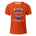 thumbnail image 5 of Tops para hombre, blusas y camisas de cuello redondo y manga corta para hombre, tops casuales de cuello redondo y manga corta con estampados especiales para hombre., 5 of 5