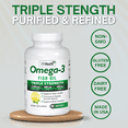 thumbnail image 6 of EffiHealth Omega-3 - Triple Strength 2500mg Fish Oil, 1200mg EPA, 600mg DHA - Supports Hearth Health, Brain health, Immune Support - Lemon Flavor, Burpless, 6 of 6