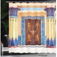 thumbnail image 4 of Ambesonne Egyptian Shower Curtain, Egypt Building, 69"Wx75"L, Multicolor, 4 of 5