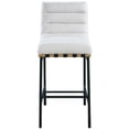thumbnail image 7 of Maklaine Contemporary Rich Cream Finish Boucle Fabric Bar Stool, 7 of 7