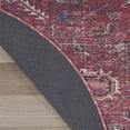 thumbnail image 6 of Nourison New Concept Washables 7'10" x Round Brick Vintage Indoor Non-Slip Flatweave Rug, 6 of 10