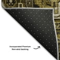 thumbnail image 3 of Addison Rugs Mayfield Washable Traditional Oriental Brown Rectangle Rug, 9' x 12', 3 of 6