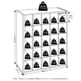 thumbnail image 3 of Furinno FANO 25-Cube Stackable Shoe Rack for Closet Entryway Amber Pine, 3 of 5