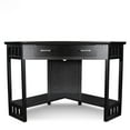 thumbnail image 4 of Leick Furniture Corner Computer Wood Desk in Black, 4 of 10