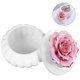 thumbnail image 2 of Joyero de cerámica Vhermosa soporte para anillo tapa flor decoración hogar baño tocador, 2 of 8