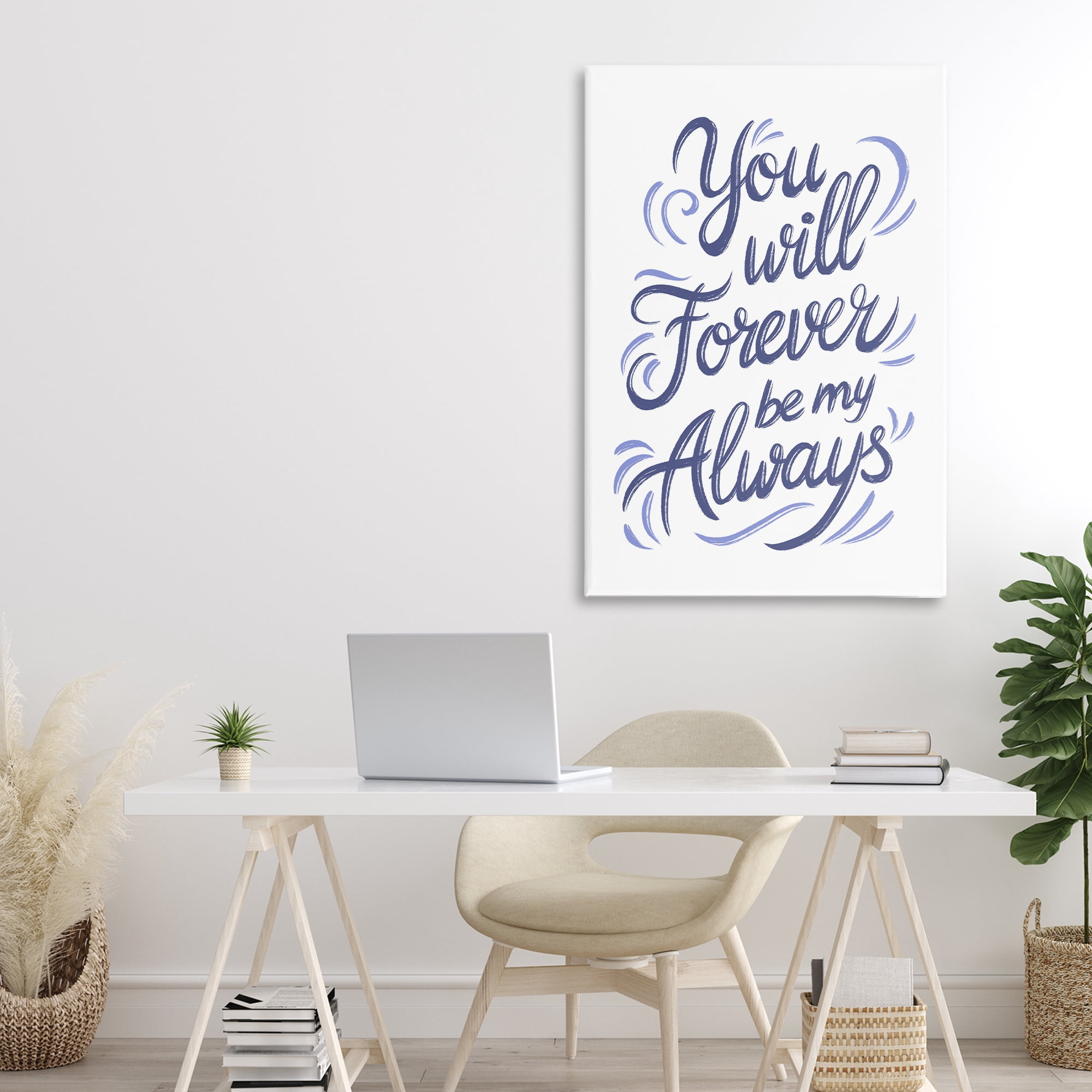 Stupell Industries Forever Be My Always Canvas Wall Art, design by Martina Pavlova