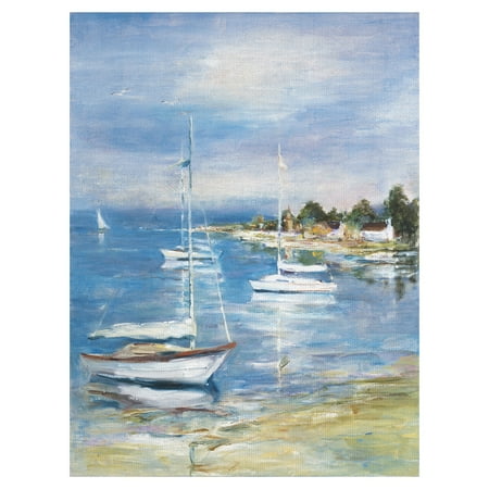 Sailboat Mosaic Masterpiece Art Gallery Dream Cove II Coastal Sailboats By Marysia Burr Canvas Art Print 30