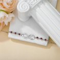 thumbnail image 3 of AOBOCO Daughter Bracelet 925 Sterling Silver Infinity Daughter Link Bracelet with 12 Birthstones Daughter Birthday Gift from Mom, 3 of 10