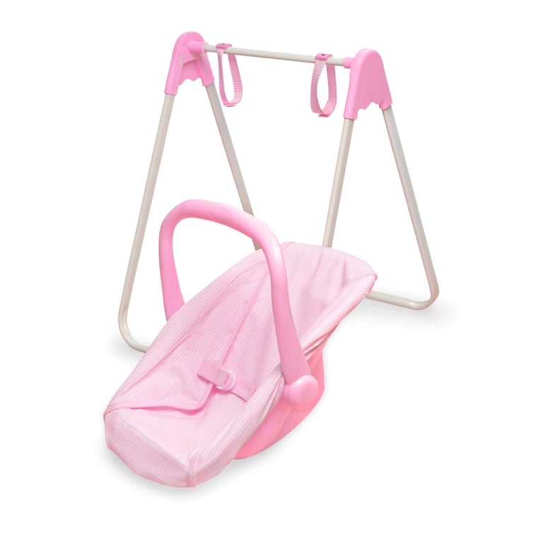 Badger Basket Doll Swing with Portable Carrier Seat, Up to 18