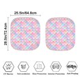 thumbnail image 3 of Yuyamidu 2 Pcs Fish Scale Car Sun Shield for Front Windshield Foldable Sunshade for Car Windshield Women Automobile Sun Shade for Truck Van Sedan Easy to Install Car Accessories, 3 of 5