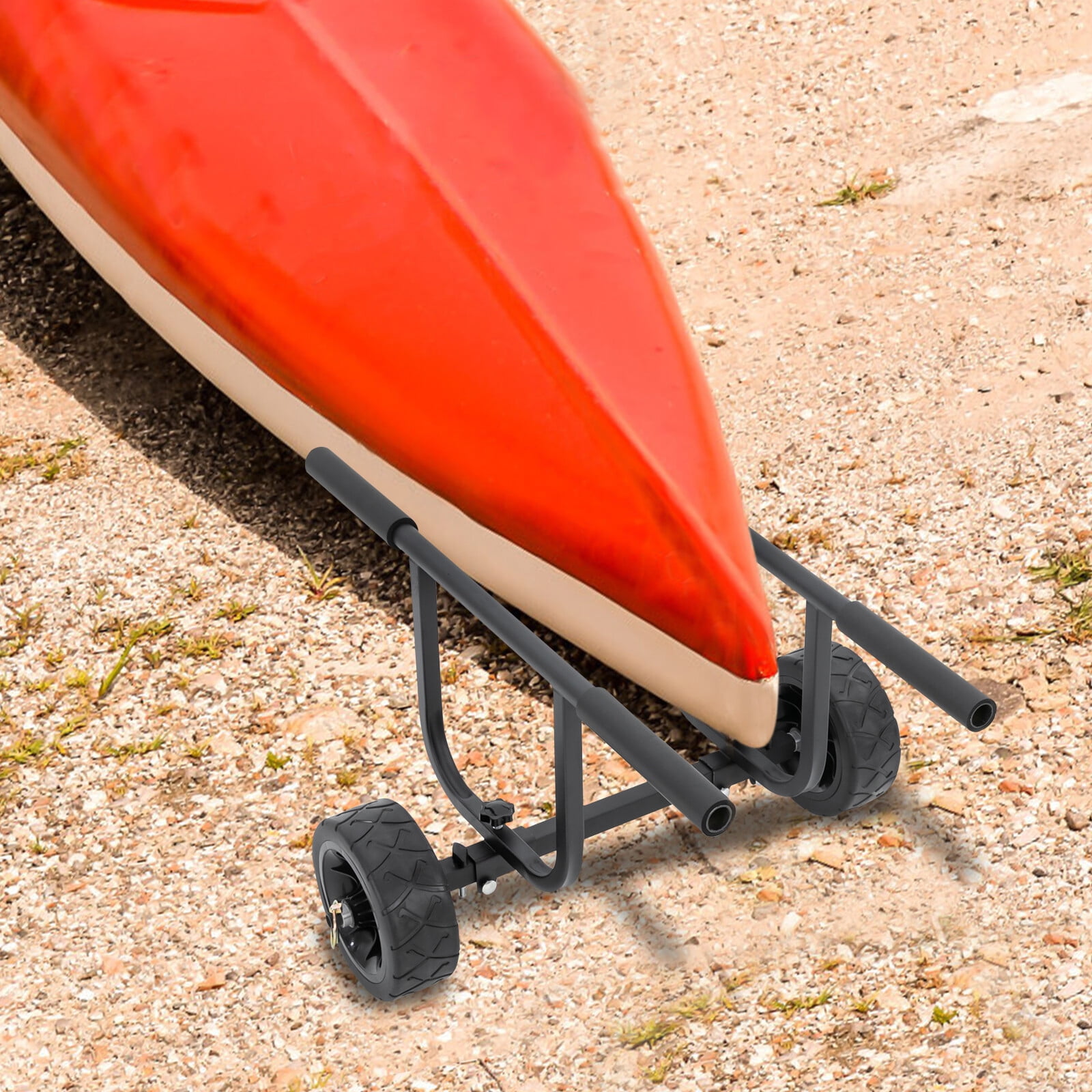 Inflatable Boat Trailer Wheel, Heavy Kayak Trailer Wheel Set for Canoe, Boat Dolly Cart Transport Carrier, Trolley for Small Boat