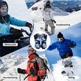 thumbnail image 5 of Gants de Ski Gants d'Hiver Imperméables pour Temps Froid, 5 of 5