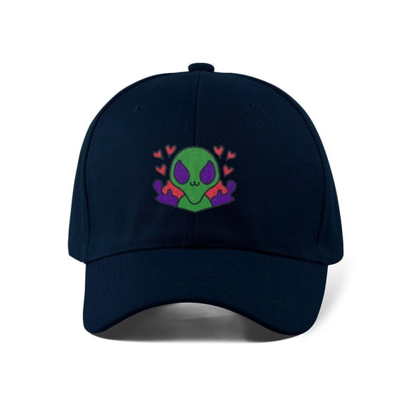 Cute Alien W Hearts Hat Hat -Image by Shutterstock, Small