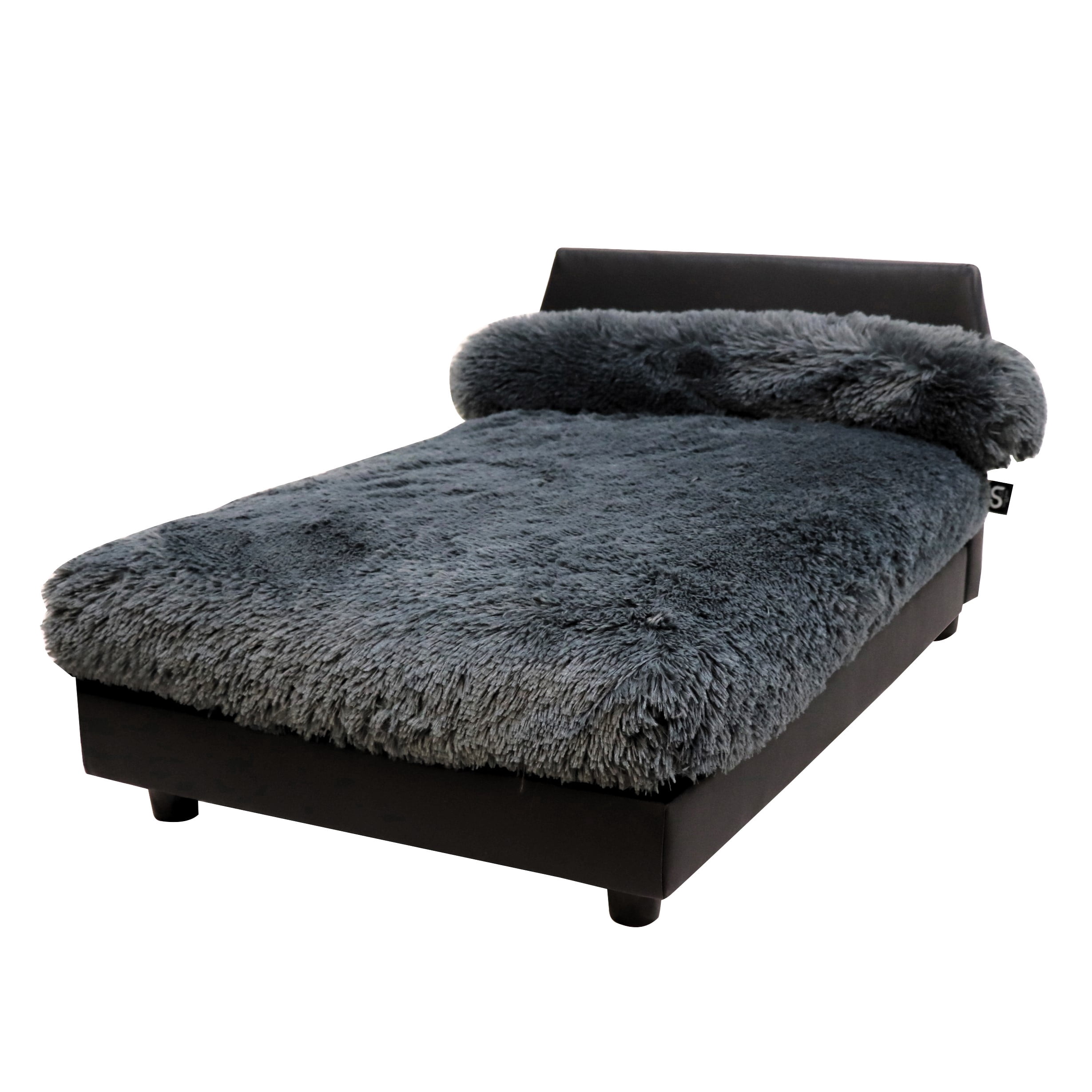 Club Nine Pets Lido Orthopedic Dog Bed, Large, Grey.