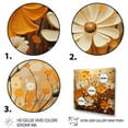 thumbnail image 3 of Designart "A Melody of Gold The Marigold s Beauty IV" Floral Floater Framed Wall Art Living Room, 3 of 7