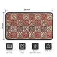thumbnail image 5 of Red Boho Ethnic Floral Patchwork Pattern Door Rugs,Washable Non Slip Door Mats Indoor,Decorative Door Mats,Entry Mat Indoor for Entrance,Bedroom,Kitchen,Bathroom,30"x17", 5 of 6