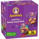 thumbnail image 1 of Annie's Organic Variety Pack, Easter Basket Stuffers, Cheddar Bunnies, Bunny Grahams, and Cheddar Squares, 11 oz, 12 Pouches, 1 of 5