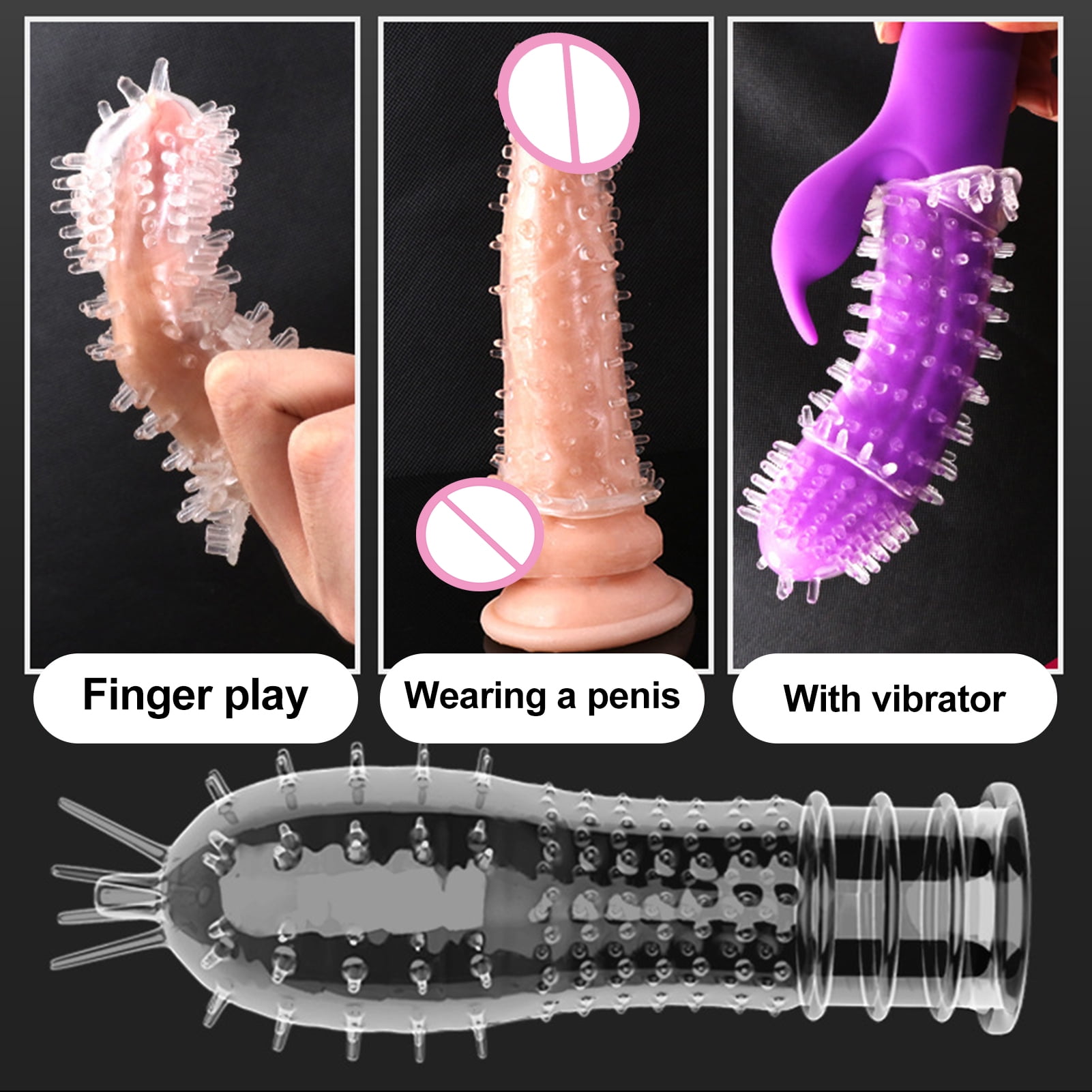 Fairnull Penis Extension Sleeve Super Soft Reusable TPE Silicone Male Time  Delay Penis Enhancer Sleeve for Home - Walmart.ca