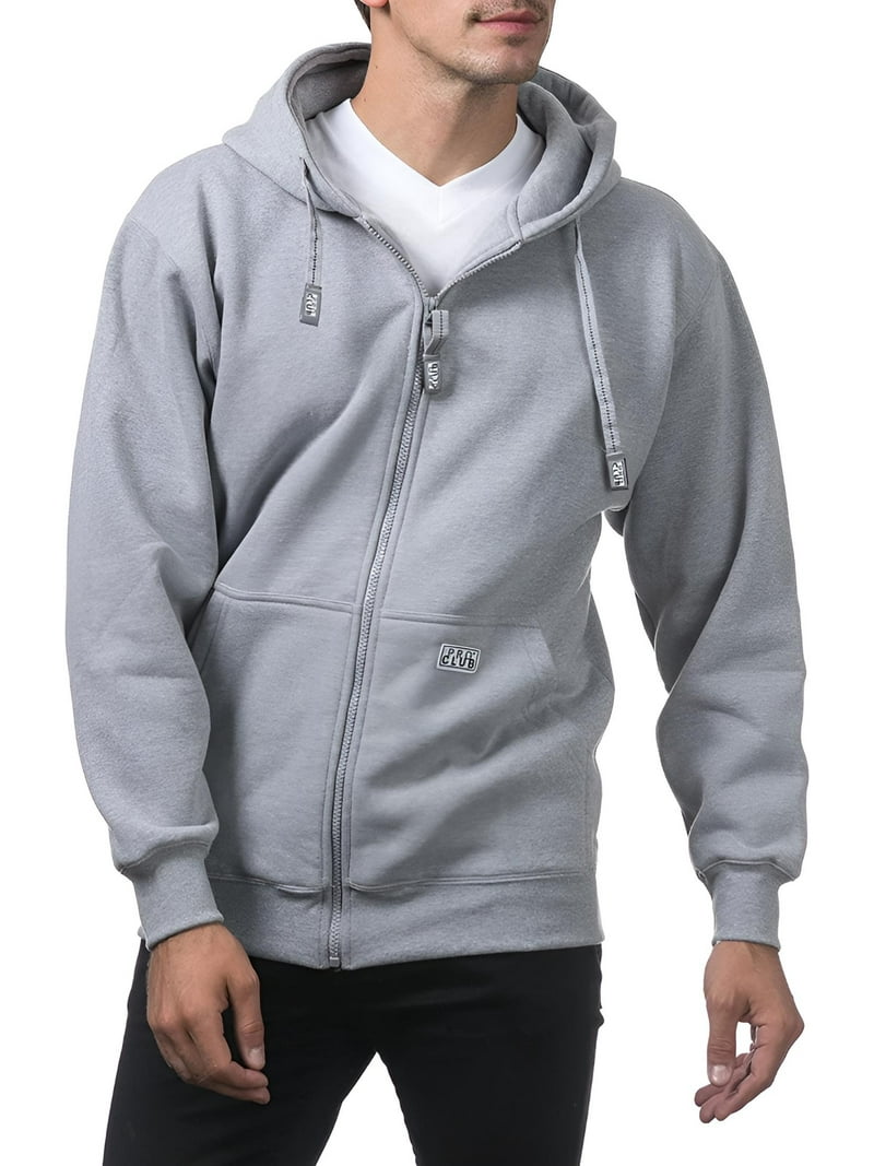 Pro Club Men's Heavyweight Zipper Hoodie Sweatshirt in