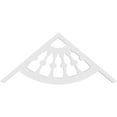 thumbnail image 4 of Ekena Millwork 36"W x 15"H x 1"P (10/12) Pitch Classic Wagon Wheel Architectural Grade PVC Gable Pediment, 4 of 5