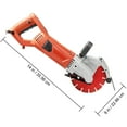 VEVOR Electric Concrete Saw, 7" Blade with 3 inch Max Cutting Depth