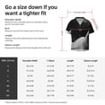 thumbnail image 5 of Fotbe Black White Fluid Sculpture Camisa Estampada de Manga Corta para Hombre, Casual de Verano, Estilo Playero, Sin Arrugas-Large, 5 of 5