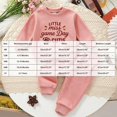 thumbnail image 4 of Karoyedx Girls Spring Outfits Toddler Baby Girl Fall Clothes Baseball Print Long Sleeve Sweatshirt and Pants Sets 2pcs Winter Outfits Pink Size,6-12 Months, 4 of 5