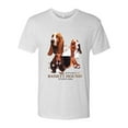 thumbnail image 2 of Wild Bobby, If It's Not a Bassett Hound Its Just a Dog Gift | Mens Dog Lover Premium Tri Blend T-Shirt, Heather White, Small, 2 of 3