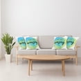 thumbnail image 3 of Ambesonne Saying Throw Pillow Cover 4 Pack, Inspiratonal Watercolor, 18", Sky Blue Green, 3 of 5