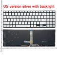thumbnail image 1 of Clavier d'Ordinateur Portable Rétroéclairé US pour ASUS ZenBook Pro 15 UX535 UX535L UX535LH UX535LI UX535Q UX535QE UM535 Anglais Argent, 1 of 4