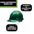 thumbnail image 2 of Cordova H26R9 Hard Hat, Cap-Style, 6-Point Ratchet Suspension, OSHA Work-Compliant, Protection for Construction, Remodelling, Etc., Forest Green, 2 of 3