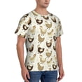 thumbnail image 2 of Bixox Men's Funny Chicken Printed Short Sleeve Skinny Athletic T-Shirt, 2 of 6