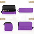 thumbnail image 3 of Hair Tools Storage with Heat Resistant Mat- Purple Style Background Printed Curling Iron Travel Bag/Flat Iron Case for Women, 3 of 8